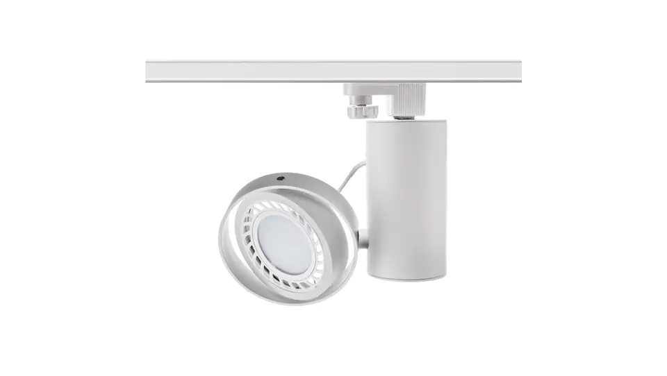 ⁨Lampa oprawa MUZA TRACK 1xES111 white biała LUXsystem-1F (na szynę) CreeLamp (gu10)⁩ w sklepie Wasserman.eu