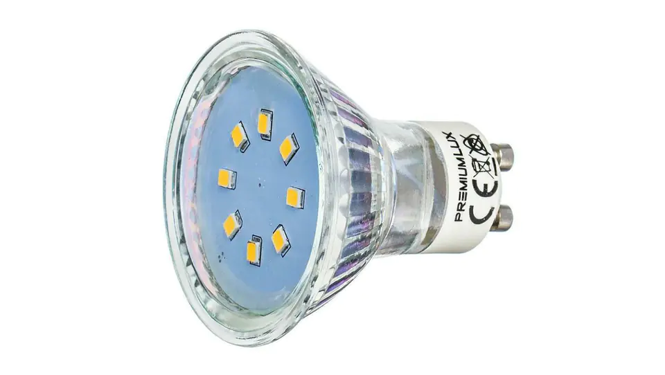 ⁨Żarówka Gu10 8 led smd 2835 1W neutralna biała naturalna dzienna⁩ w sklepie Wasserman.eu