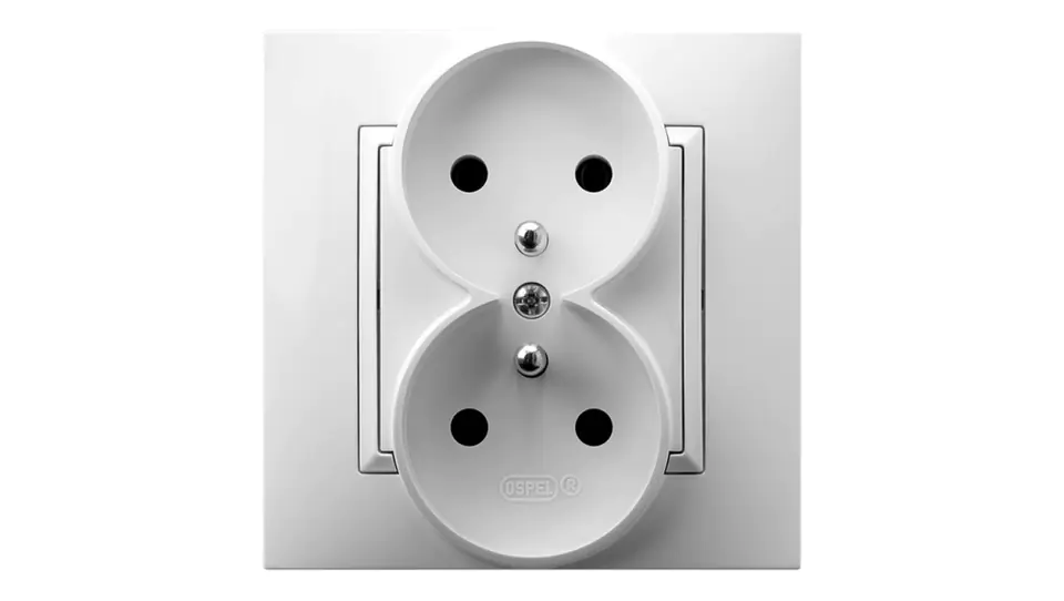 ⁨ARIA Socket double with/u white GP-2UZ/00⁩ at Wasserman.eu