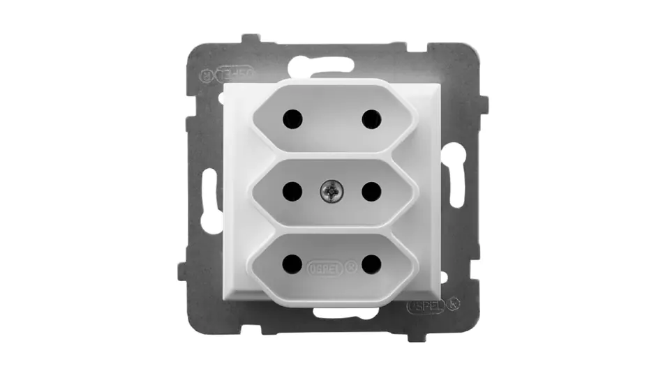 ⁨ARIA Socket triple EURO white GP-3U/m/00⁩ at Wasserman.eu