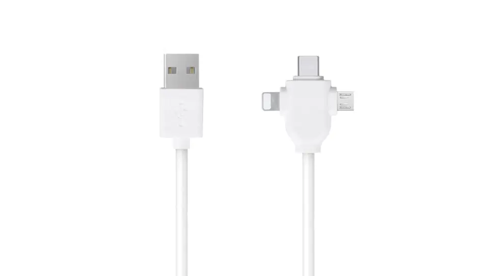 ⁨USB 3in1 microUSB/Lightnig/USB-C cable LB0112 LIBOX⁩ at Wasserman.eu