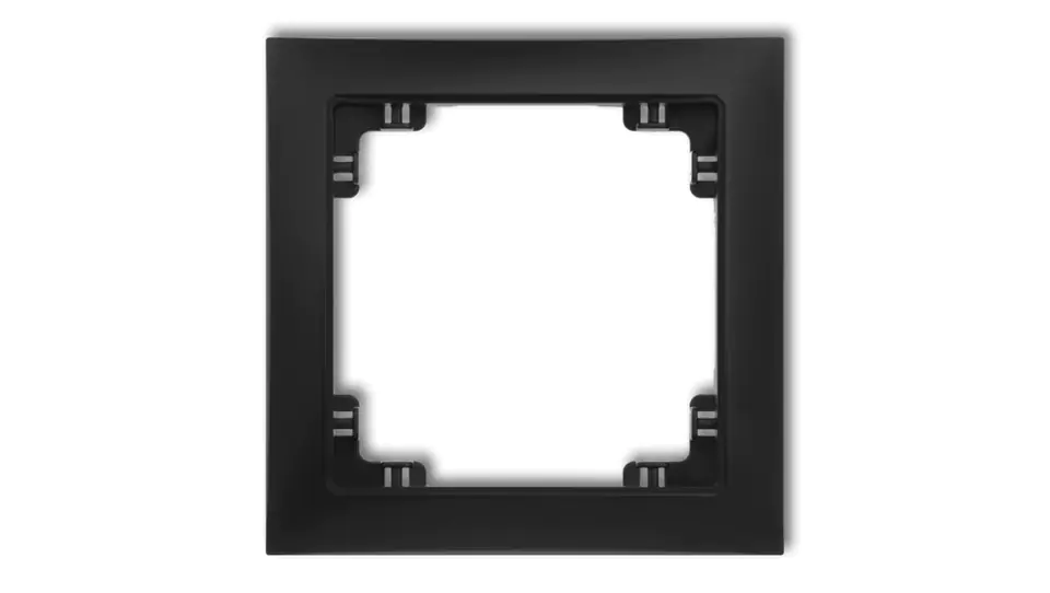 ⁨DECO Universal single frame made of DECO Soft black matt 12DRSO-1⁩ at Wasserman.eu