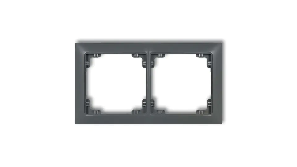 ⁨DECO Universal double frame DECO Soft graphite matt 28DRSO-2⁩ at Wasserman.eu