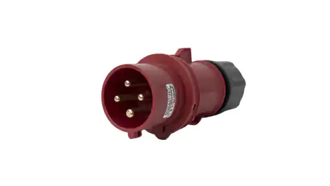 ⁨Portable plug 32A 4P 400V red IP44 SpeedPRO 13302⁩ at Wasserman.eu