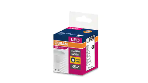⁨LED bulb LVPAR16 80 120st. 6,9W/827 230V GU10 10X1 EUE OSRAM 575lm 4058075198852⁩ at Wasserman.eu