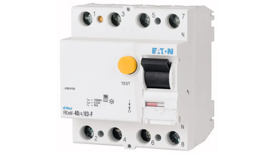 ⁨RCD circuit breaker 4P 40A 0,1A 10kA type S/F FRCMM-40/4/01-S/F 187433⁩ at Wasserman.eu