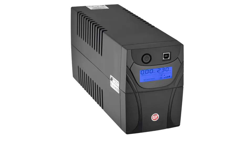 ⁨Zasilacz awaryjny UPS GT POWERbox 850VA/480W Line-Interactive 2x Schucko GTPOWERbox0850S⁩ w sklepie Wasserman.eu