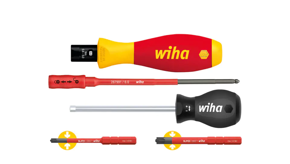 ⁨Wiha TorqueVario-S electric 1000V torque screwdriver with adjustable torque 0.8-5Nm 5cz⁩ at Wasserman.eu