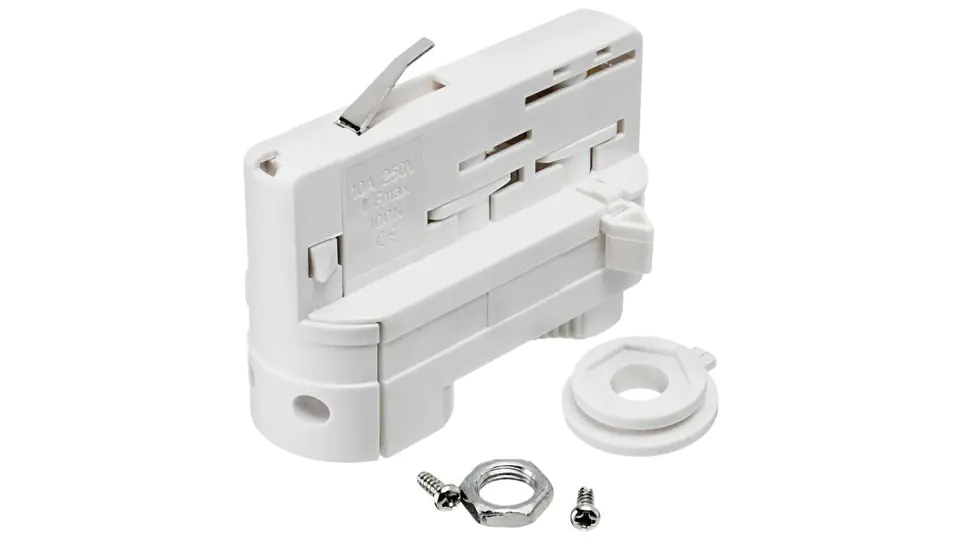 ⁨Adapter lampa-szyna LUXSYSTEM-3F white biały CreeLamp oświetlenie szynowe⁩ w sklepie Wasserman.eu