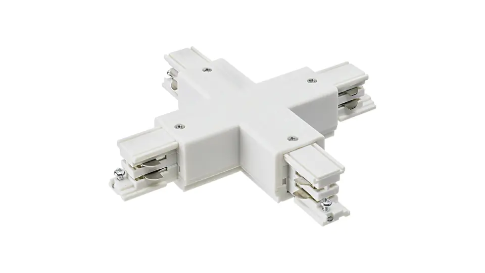 ⁨Connector cross piece LUXSYSTEM-3F white white CreeLamp cross left⁩ at Wasserman.eu