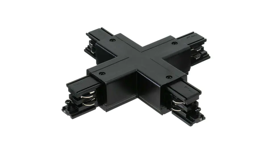 ⁨Connector cross piece LUXSYSTEM-3F black CreeLamp cross left⁩ at Wasserman.eu