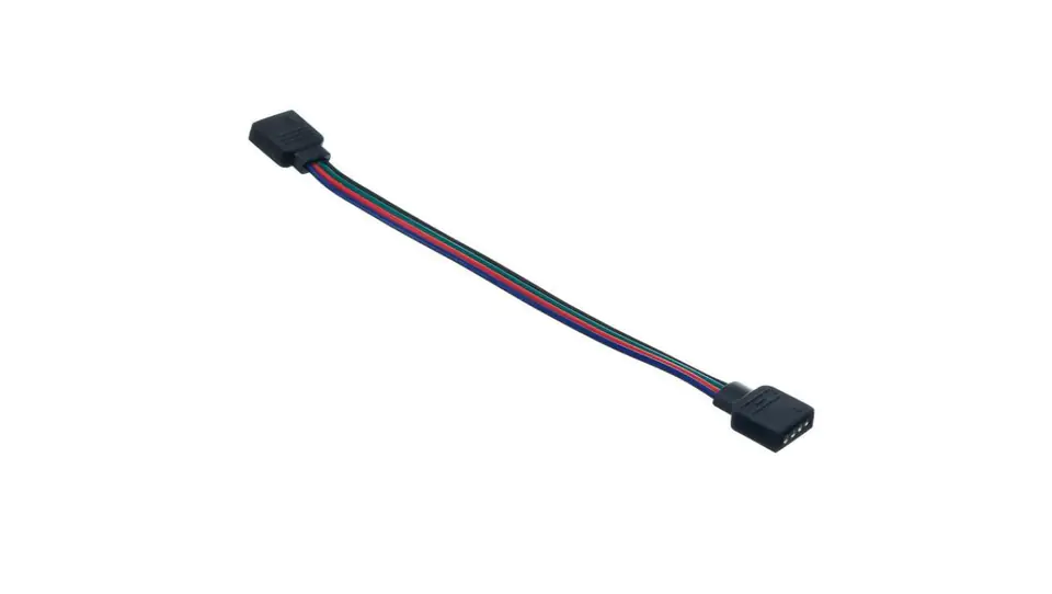 ⁨Connector for rgb led strip 10mm ż+15cm+ż double-sided female⁩ at Wasserman.eu