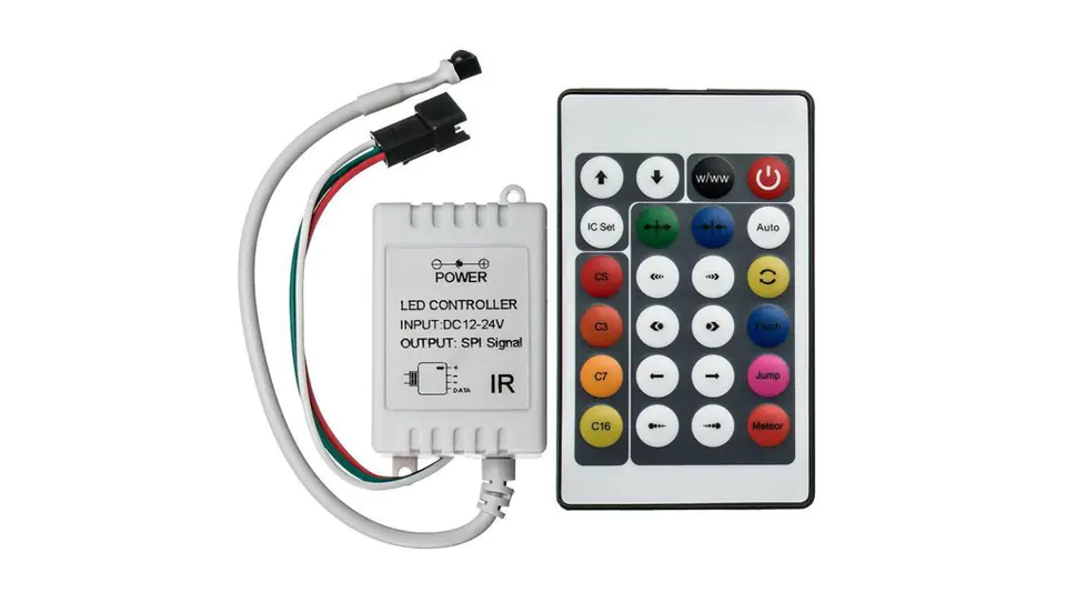 Controller RGB IR IC Treiber WS2811 24 Tasten 72W bis 1000 Pixel Digital im Wasserman.eu