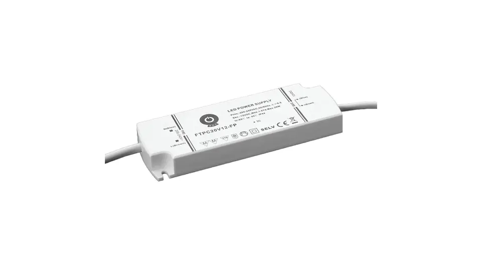 ⁨MPL Power supply FTPC 20W furniture 12VDC ip44 ftpc20v12-fp⁩ at Wasserman.eu