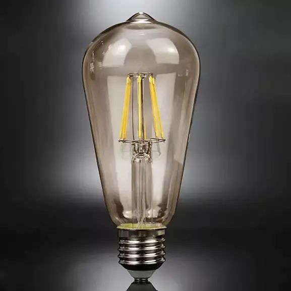 ⁨Edison LED bulb - 6W transparent (light color slightly warm, transparent color, Dimmable no)⁩ at Wasserman.eu