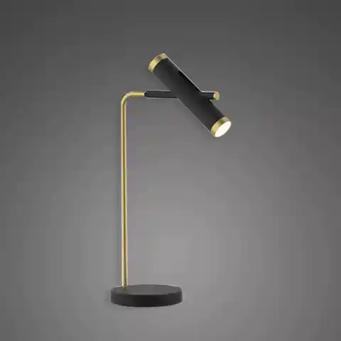 ⁨Table lamp LUNETTE No. 1 T black Altavola Design (Light colour slightly warm, Colour satin gold, Dimmable no)⁩ at Wasserman.eu