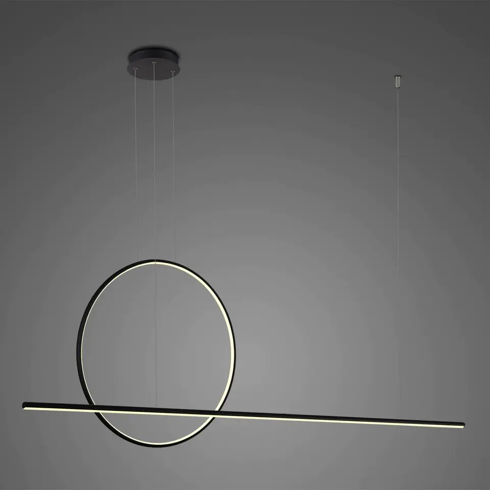 ⁨Pendant lamp LINEA No.2 Φ60 cm black 4k Altavola Design (Light color, Daylight, Black, Dimmable no)⁩ at Wasserman.eu