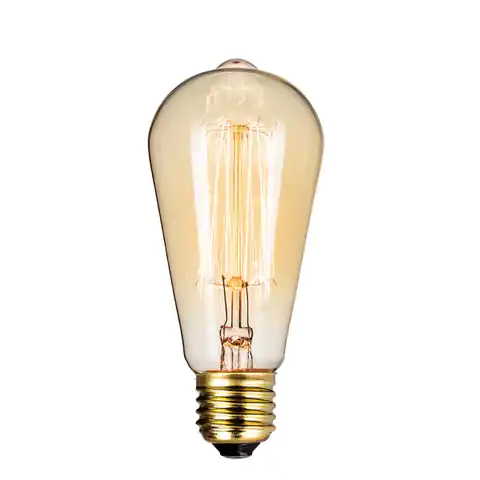 ⁨Bulb Edison 60W - BF19 (Light color, warm color, Amber color, Dimmable yes)⁩ at Wasserman.eu