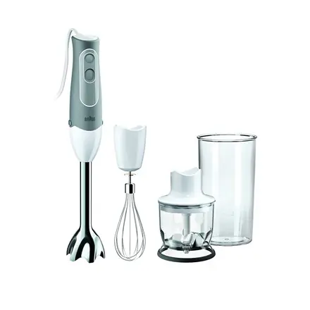 ⁨Braun MQ 525 0.6 L Immersion blender Gray, White 600 W⁩ at Wasserman.eu