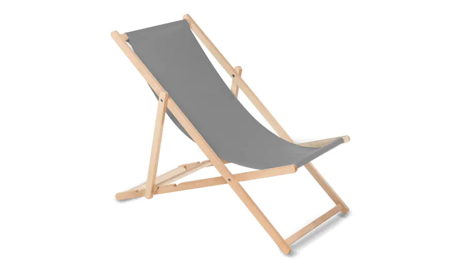 ⁨Classic beech deckchair grey 46944⁩ at Wasserman.eu