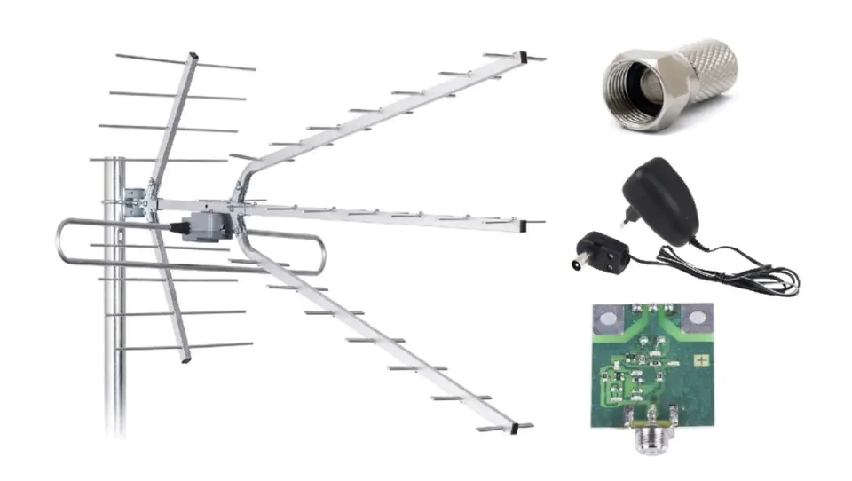 ⁨Directional antenna with COMBO amplifier LIBOX LB2100W⁩ at Wasserman.eu