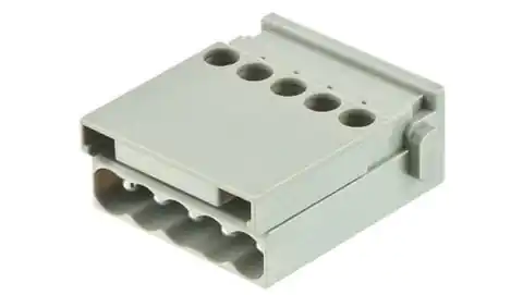 ⁨Moduł Han E 5 pinów (śrubowe 0,5-2,5 mm2) męski 400V 16A Han Modular 09140052601⁩ w sklepie Wasserman.eu
