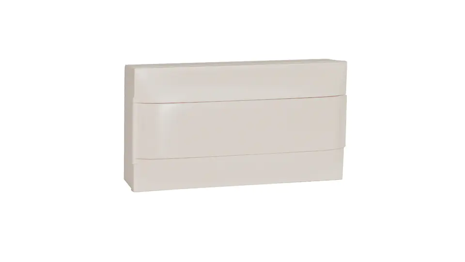 ⁨Surface-mounted modular switchgear PRACTIBOX S 1x18 doors white 137426⁩ at Wasserman.eu