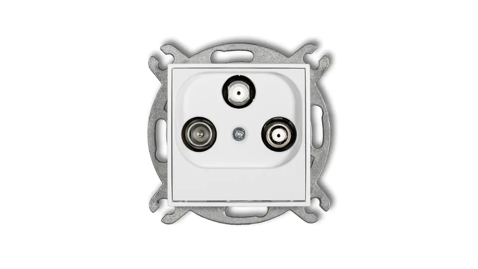 ⁨MINI Antenna socket: 2 outputs SAT + TV white MGSN⁩ at Wasserman.eu