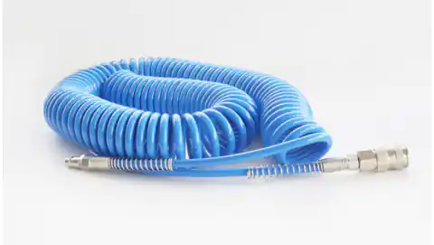 ⁨Przewód spiralny pneumatyczny 8x5 niebieski 8X5-10-KPL /10m/⁩ w sklepie Wasserman.eu