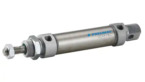 ⁨Pneumatic cylinder with single-sided piston rod. Piston diameter 16mm stroke250mm ISO6432 D16x250 DNM016.0250⁩ at Wasserman.eu