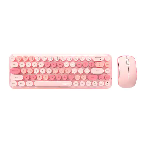 ⁨MOFII Bean 2.4G Wireless Keyboard + Mouse Kit (Pink)⁩ at Wasserman.eu