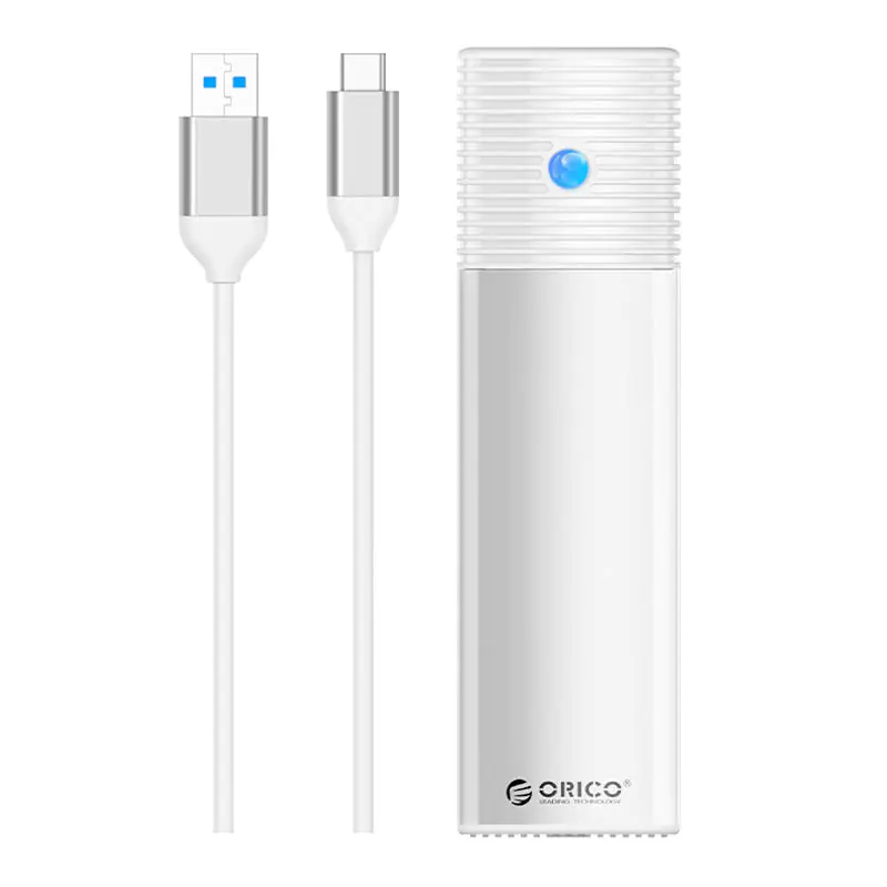 Obudowa zewnętrzna dysku M.2 SATA, Orico PWM2-WH-EP USB-C, 5Gbps (srebrna) w sklepie Wasserman.eu