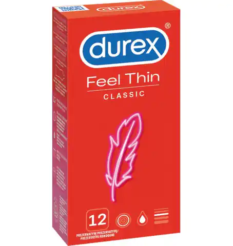 ⁨Durex Feel Thin Classic 12 szt.⁩ w sklepie Wasserman.eu