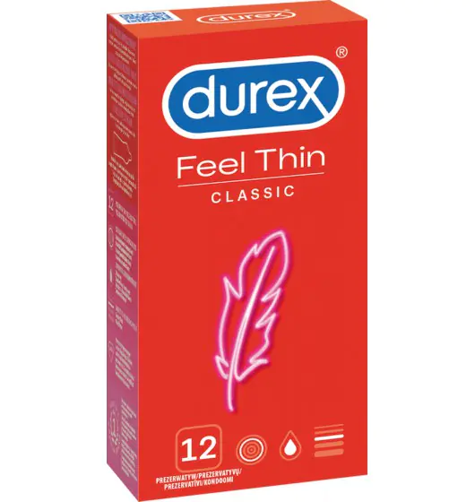 ⁨Durex Feel Thin Classic 12 pcs.⁩ at Wasserman.eu