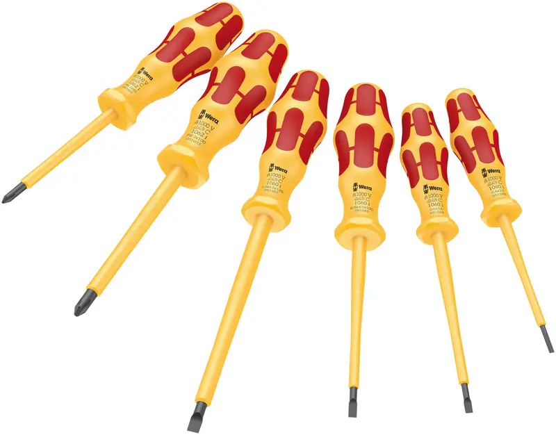 ⁨KRAFTFORM VDE 1060 I/1062 I/6 SCREWDRIVER SET, 6 PART⁩ at Wasserman.eu