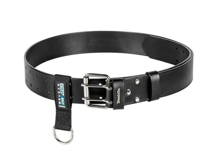 ⁨BLACK LEATHER BELT WITH LOOP⁩ at Wasserman.eu