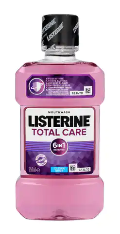 ⁨Listerine Total Care Mouthwash 6in1 - Clean Mint 250ml⁩ at Wasserman.eu