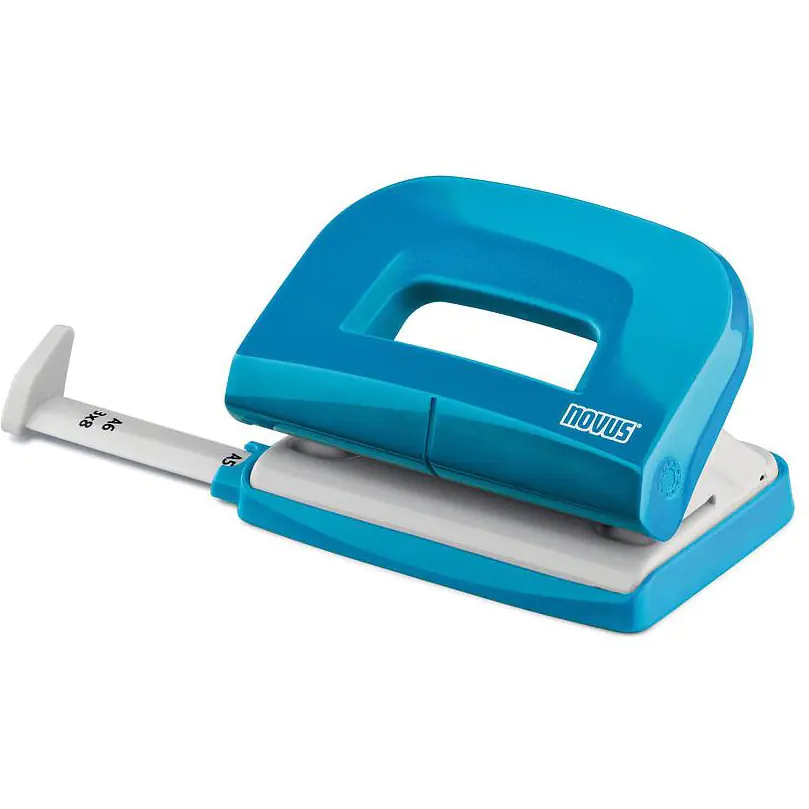 ⁨Dziurkacz E210 turkusowy NOVUS 025-0601⁩ w sklepie Wasserman.eu