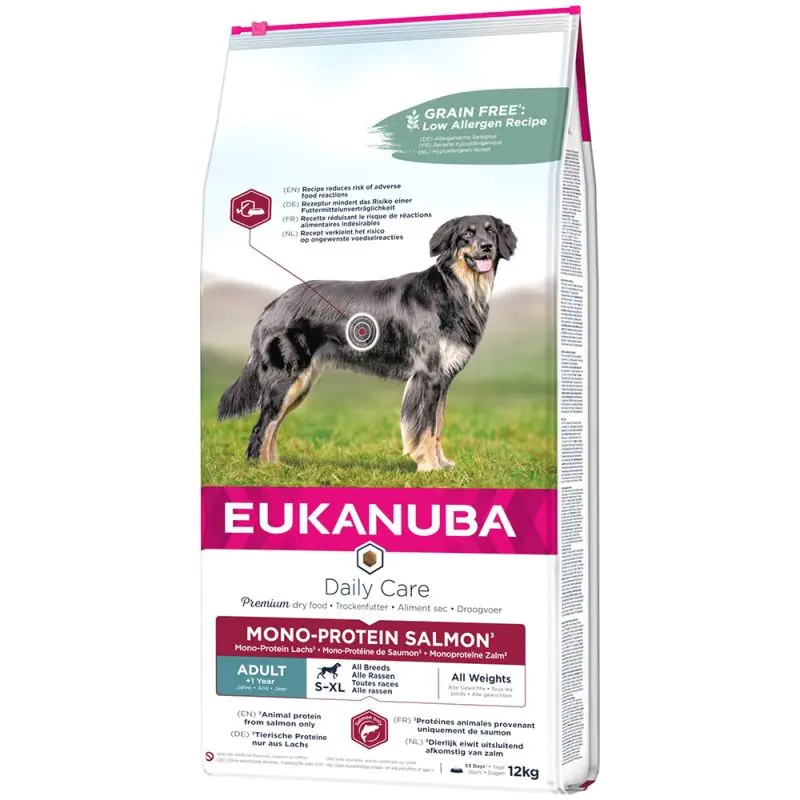 ⁨EUKANUBA Daily Care Adult Mono Protein Łosoś - sucha karma dla psa - 12 kg⁩ w sklepie Wasserman.eu