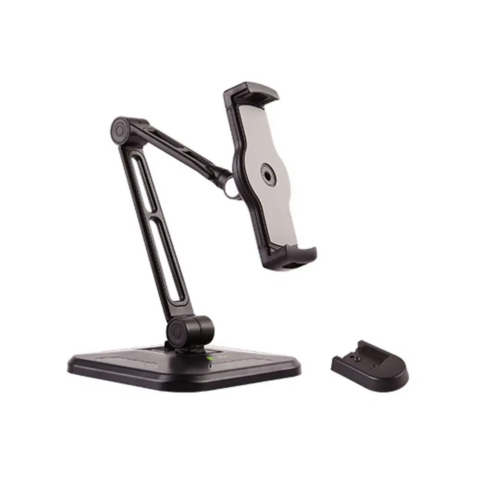 ⁨Desktop/wall arm for Tablet and iPad 4.7-12inch adjustable black⁩ at Wasserman.eu