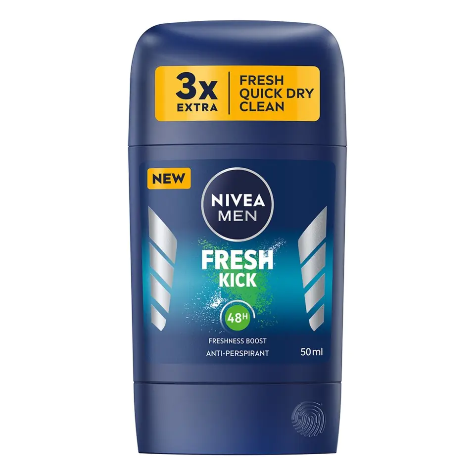 ⁨NIVEA Men Deodorant Stick FRESH KICK 50ml⁩ at Wasserman.eu