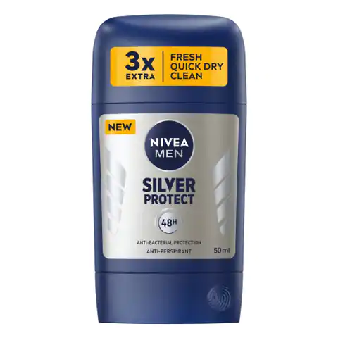 ⁨NIVEA Men Dezodorant w sztyfcie męski SILVER PROTECT 50ml⁩ w sklepie Wasserman.eu