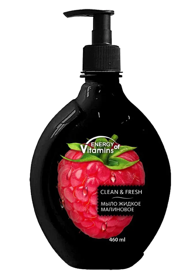 ⁨ENERGY OF VITAMINS Liquid soap Raspberry 460ml - pump⁩ at Wasserman.eu