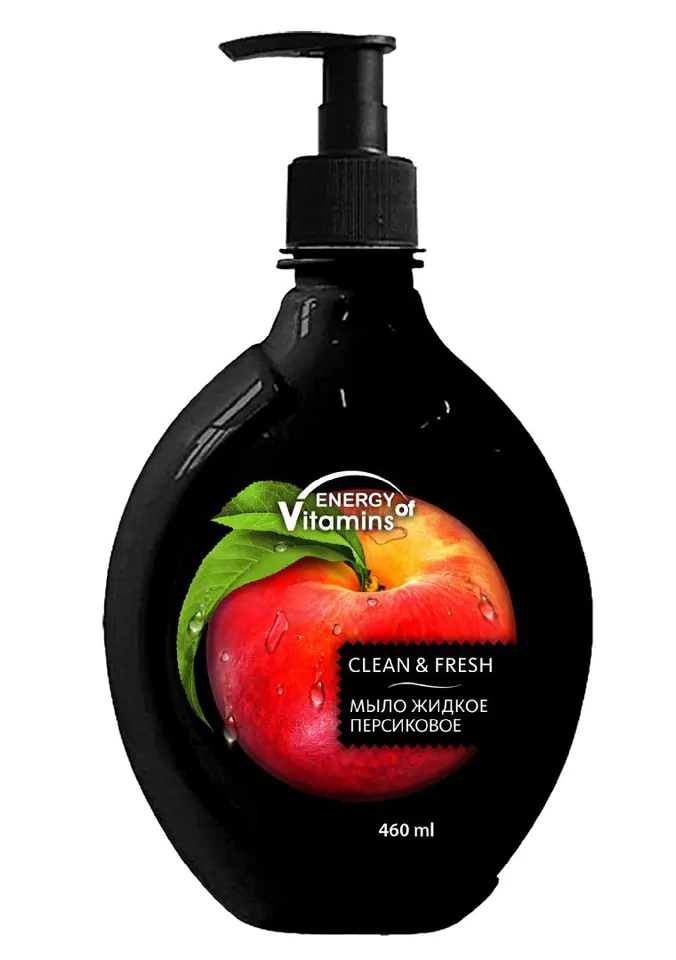 ⁨ENERGY OF VITAMINS Peach Fresh Liquid Soap 460ml - pump⁩ at Wasserman.eu