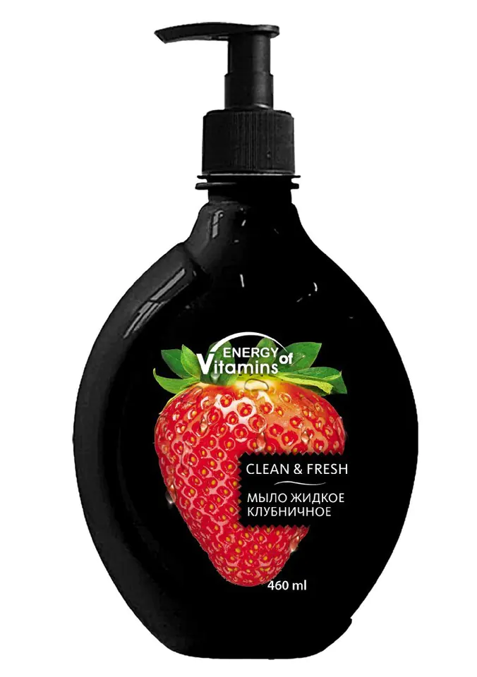 ⁨ENERGY OF VITAMINS Strawberry Fresh Liquid Soap 460ml - pump⁩ at Wasserman.eu