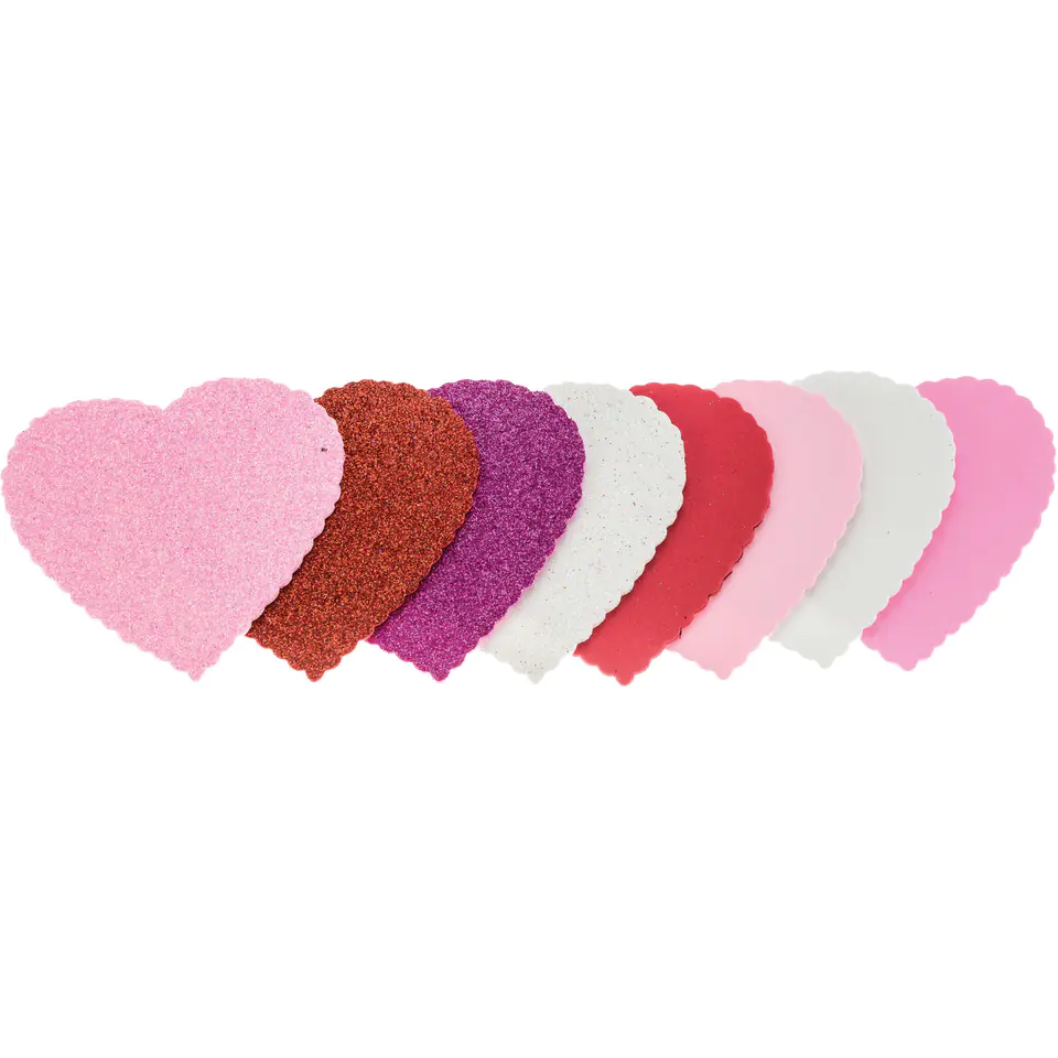 ⁨Foam hearts 10x10cm (8) PVW08 BREWIS⁩ at Wasserman.eu