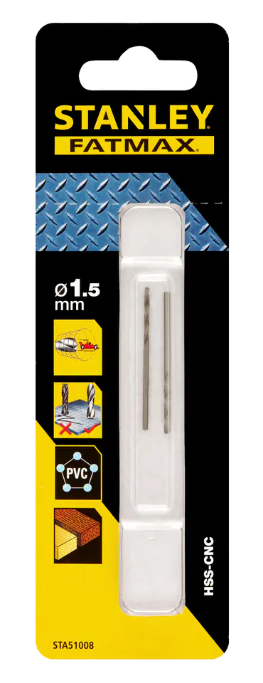 ⁨"DRILL BIT, METAL PILOT POINT  1.5MM"⁩ at Wasserman.eu