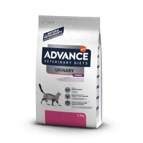 ⁨ADVANCE DIET Urinary Stress - sucha karma dla kotów 7,5kg [926196]⁩ w sklepie Wasserman.eu