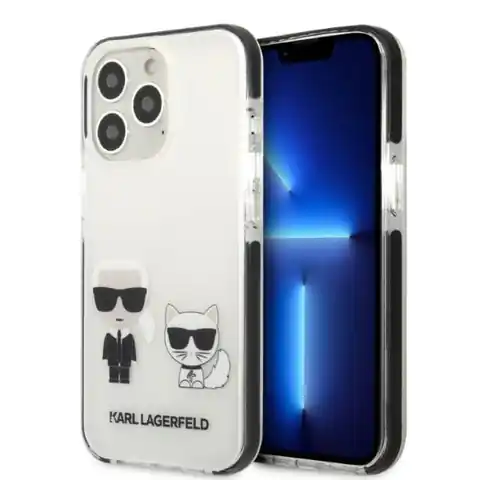 ⁨Karl Lagerfeld KLHCP13XTPEKCW iPhone 13 Pro Max 6,7" hardcase white/white Karl&Choupette⁩ at Wasserman.eu