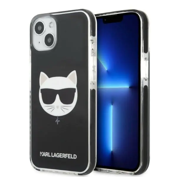 ⁨Karl Lagerfeld KLHCP13MTPECK iPhone 13 6,1" hardcase czarny/black Choupette Head⁩ w sklepie Wasserman.eu